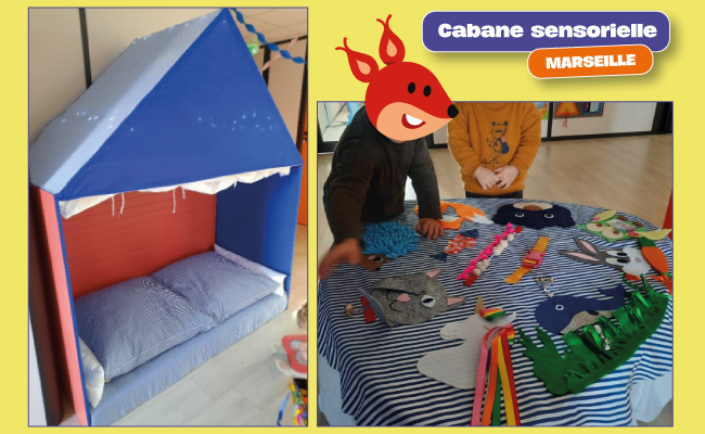 Concours pédagogique : la cabane sensorielle de la micro-crèche Kangourou Kids de Marseille